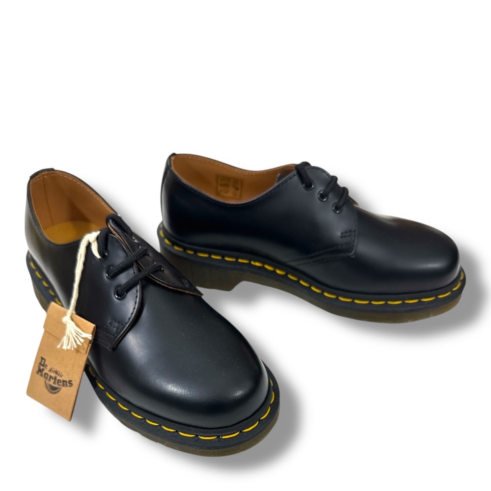 Dr. Martens 1461 Smooth Leather 3-Eye Shoes Black Oxford Men 4/Wm 5 NIB
